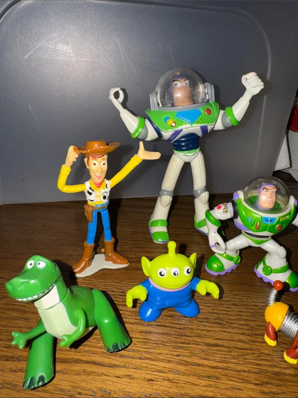 Toy Story Figure Set Bundle - Green and White Buzz Lightyear with Friends